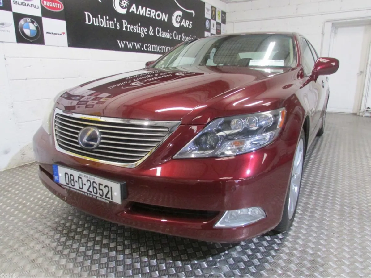 Lexus LS Saloon, Petrol Hybrid, 2008, Red