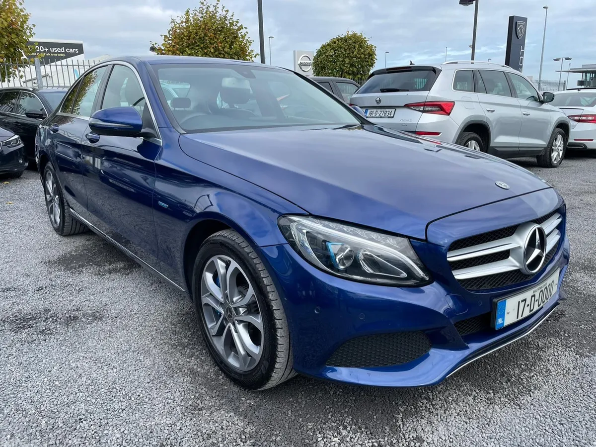 Mercedes-Benz C-Class Saloon, Petrol Hybrid, 2017, Blue