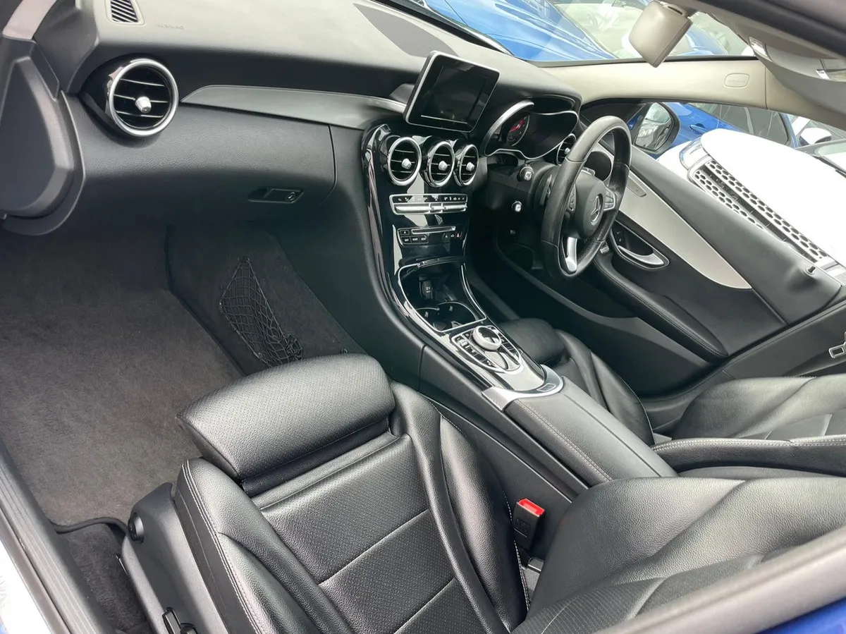Mercedes-Benz C-Class Saloon, Petrol Hybrid, 2017, Blue