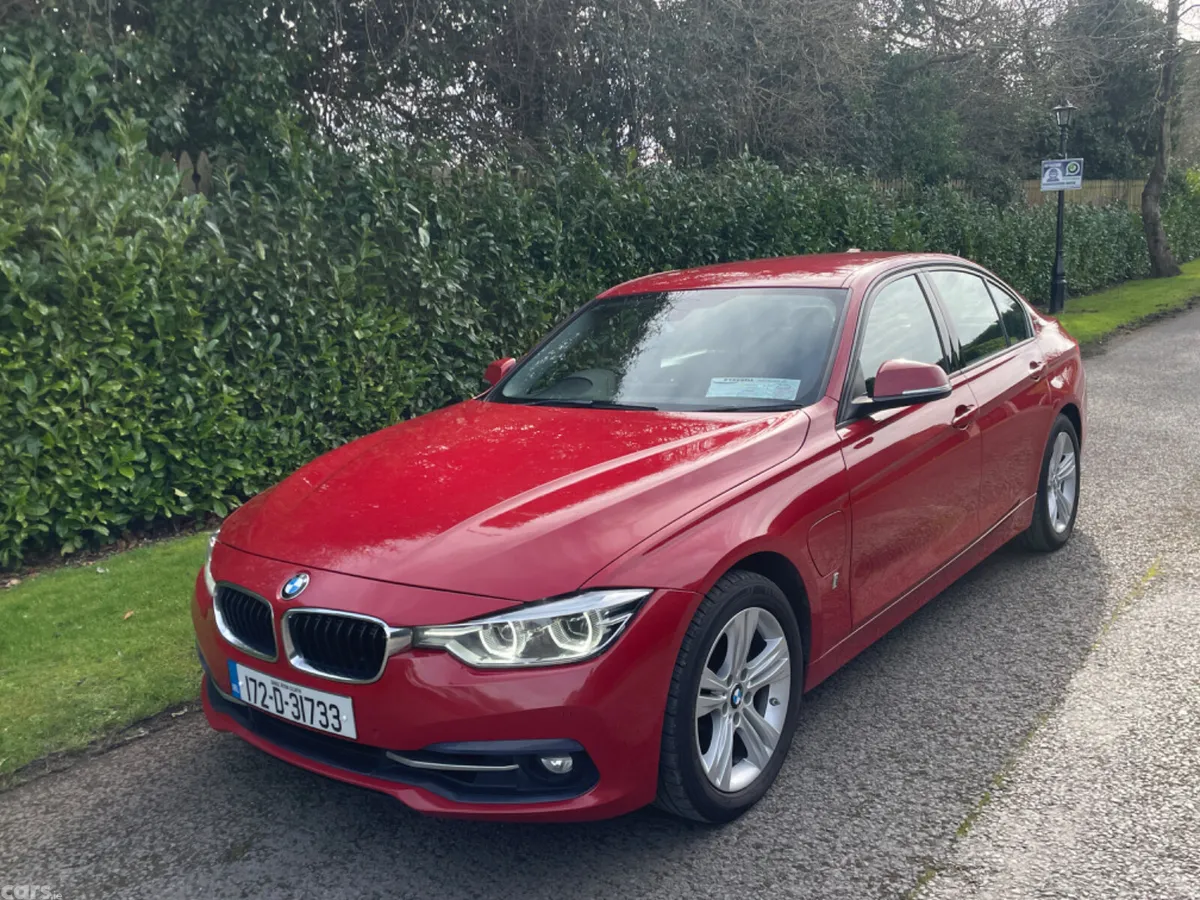 BMW 3-Series Saloon, Petrol Plug-in Hybrid, 2017, Red