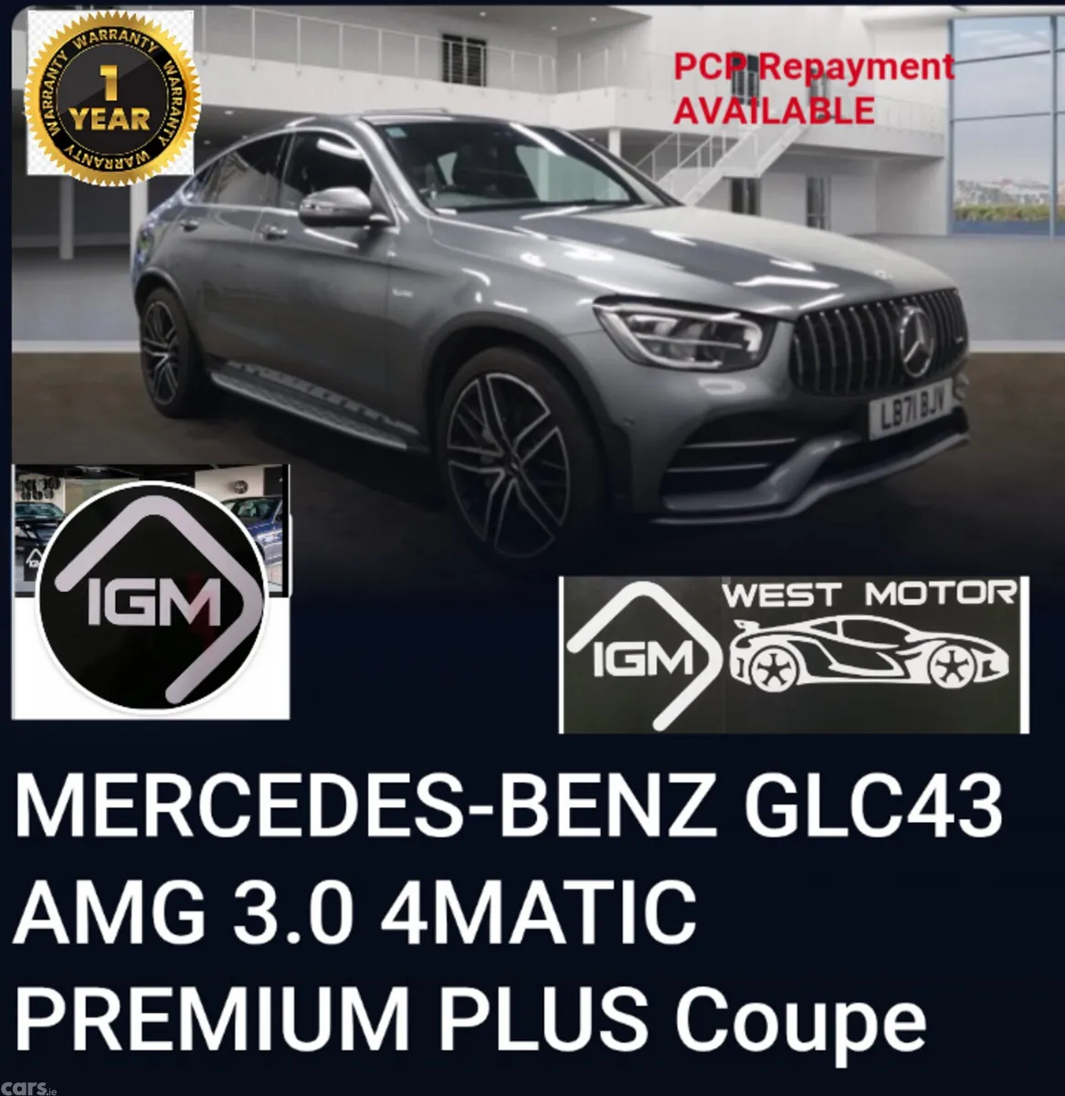 Mercedes-Benz GLC Coupe, Diesel, 2021, Grey