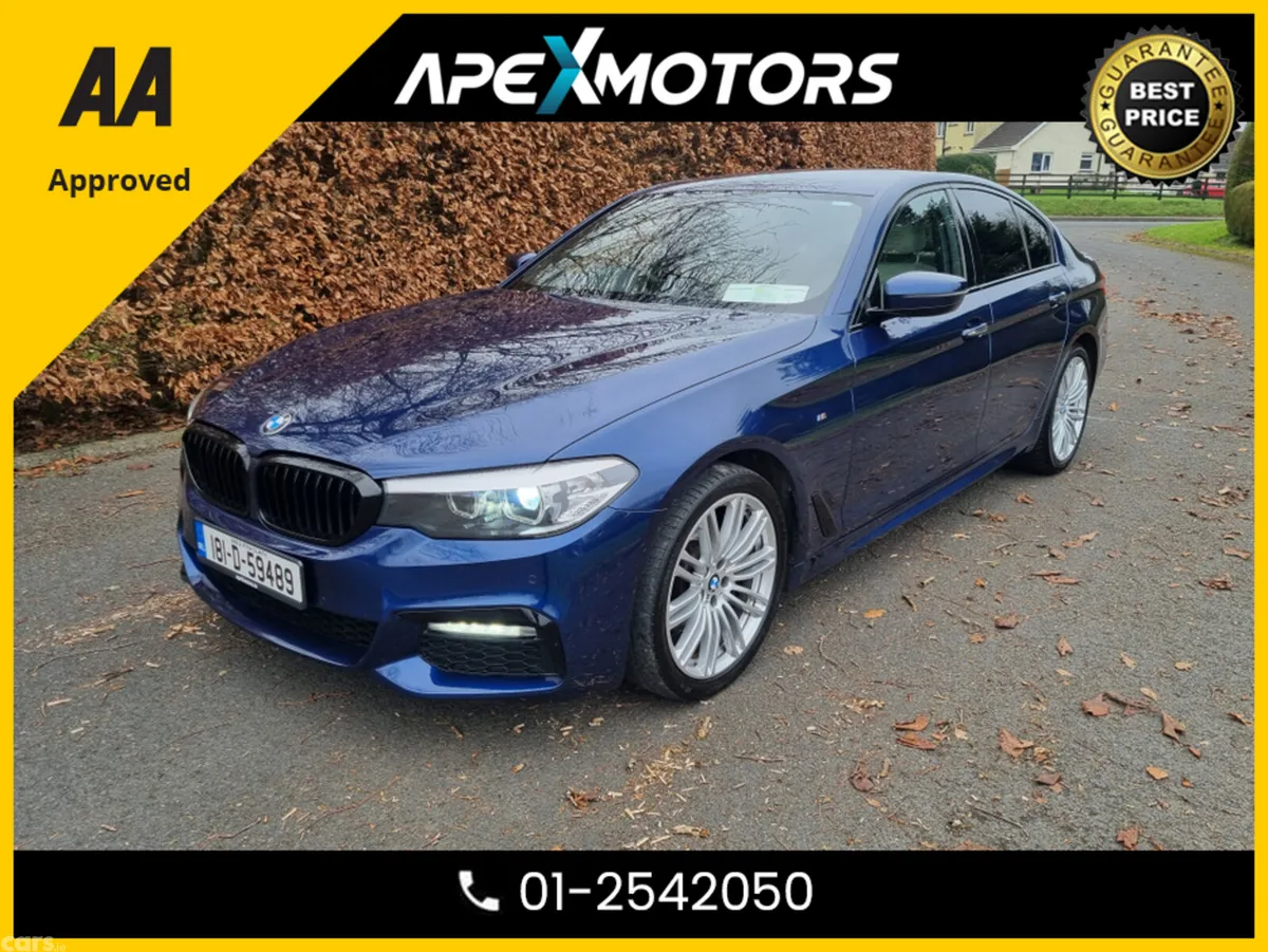 BMW 5-Series Saloon, Diesel, 2018, Blue