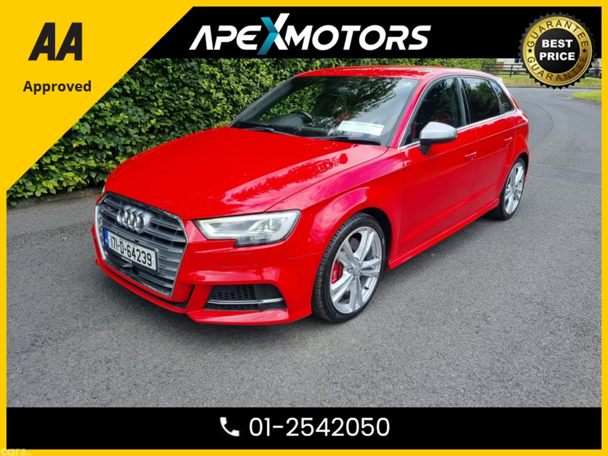 Audi S3 Hatchback, Petrol, 2017, Red