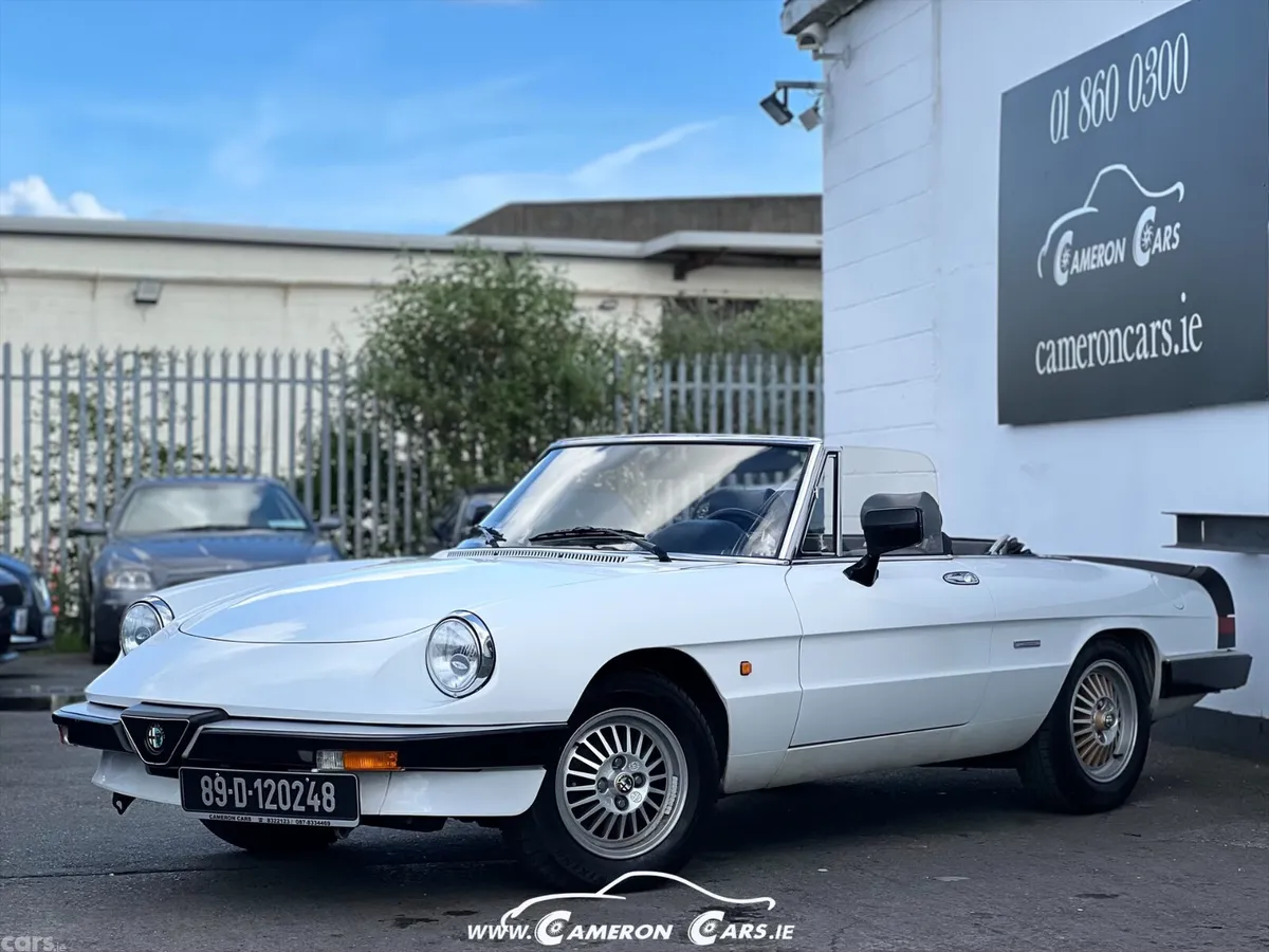 Alfa Romeo Spider Convertible, Petrol, 1989, White