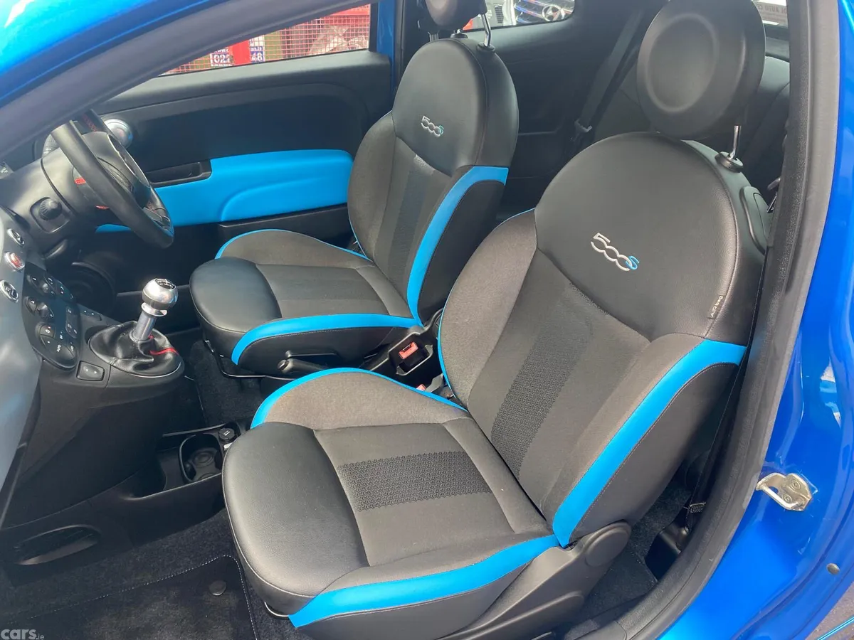 Fiat 500 Hatchback, Petrol, 2015, Blue
