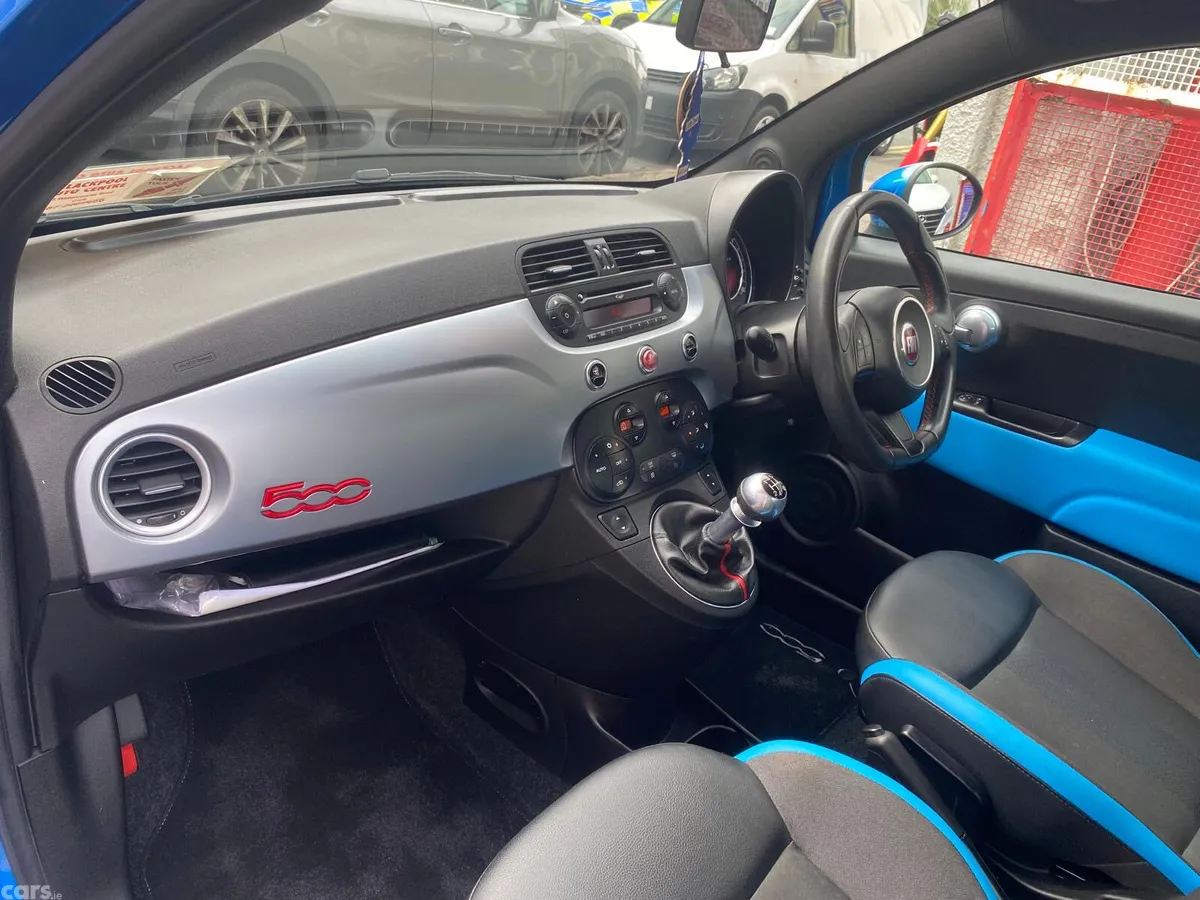 Fiat 500 Hatchback, Petrol, 2015, Blue
