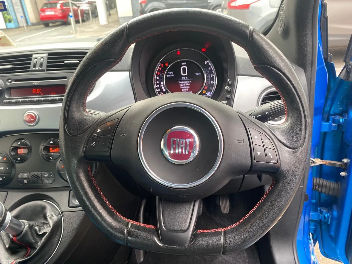Fiat 500 Hatchback, Petrol, 2015, Blue
