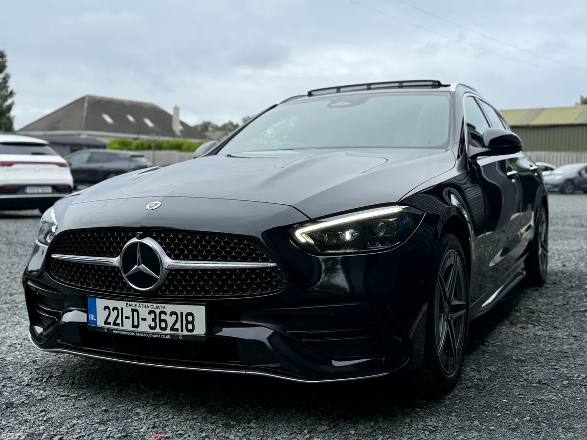 Mercedes-Benz C-Class Estate, Petrol Hybrid, 2022, Black