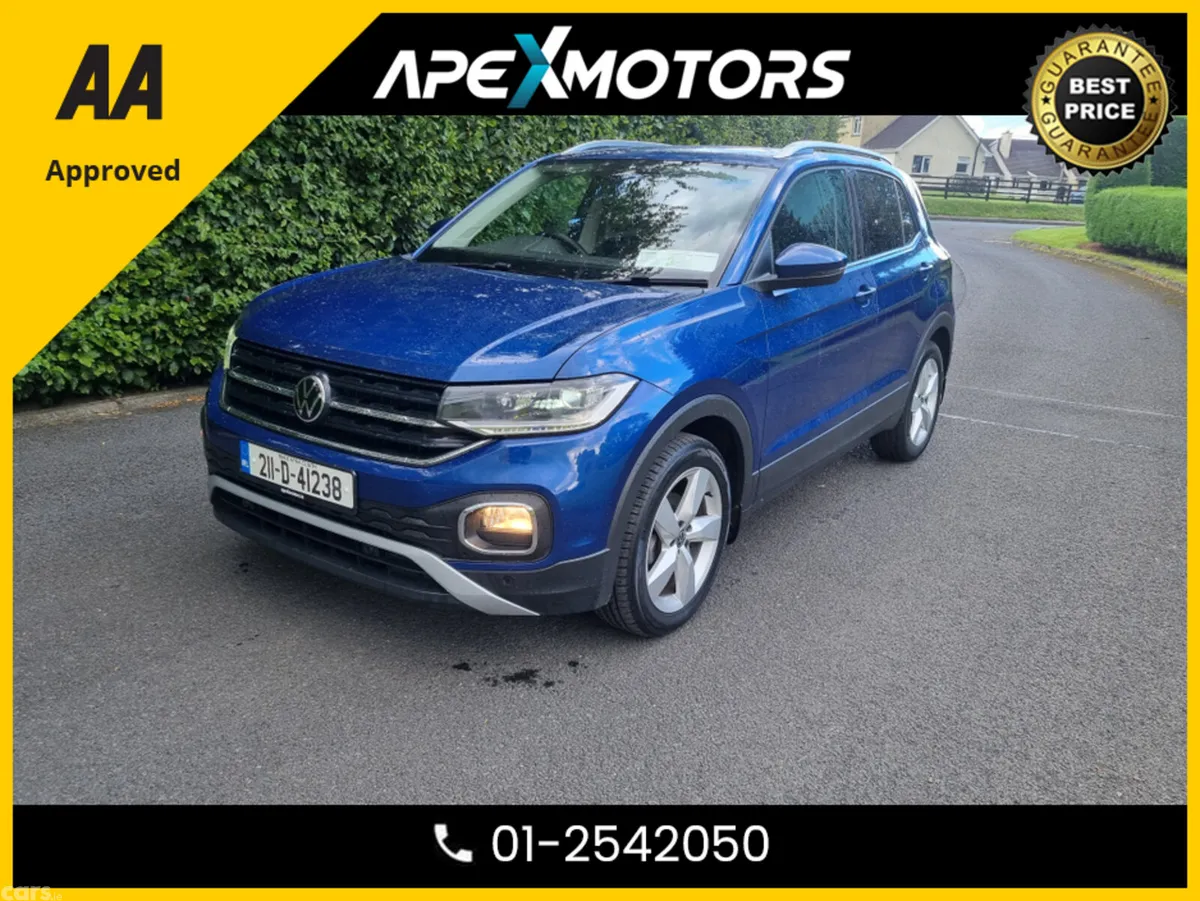 Volkswagen T-Cross Hatchback, Petrol, 2021, Blue