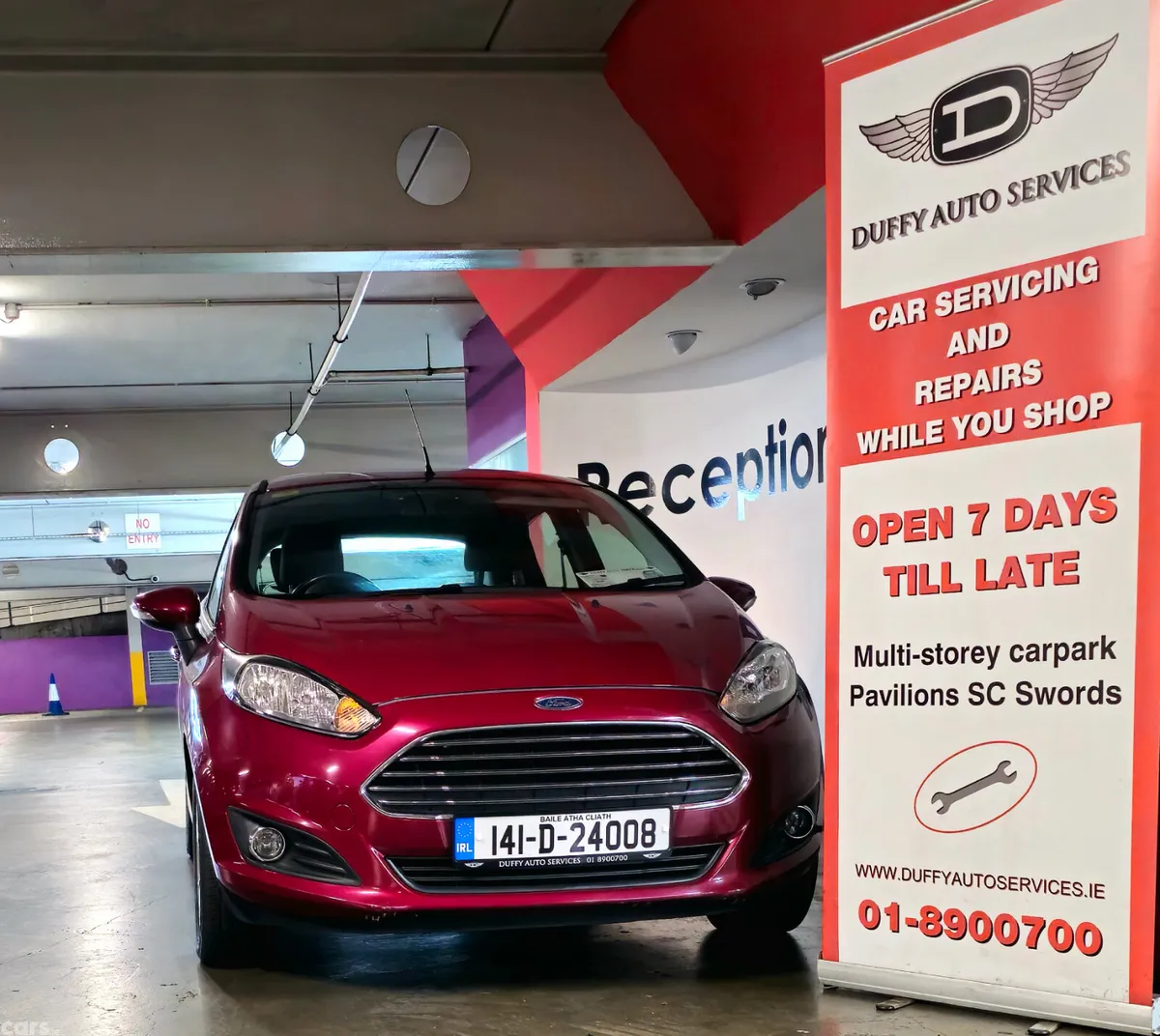 Ford Fiesta Hatchback, Petrol, 2014, Red