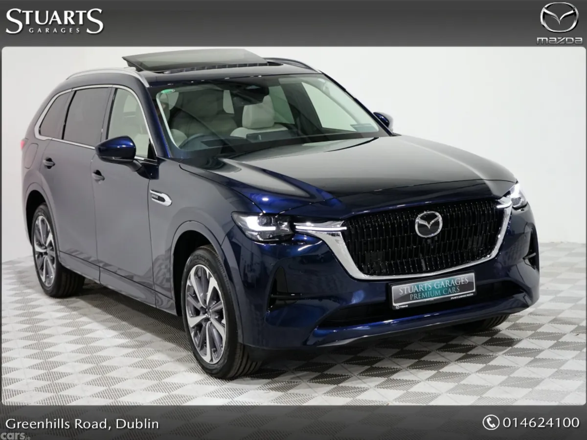 Mazda CX-80 SUV, Petrol Plug-in Hybrid, 2026, Blue