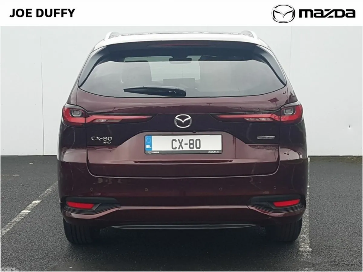 Mazda CX-80 SUV, Petrol Plug-in Hybrid, 2027, Red