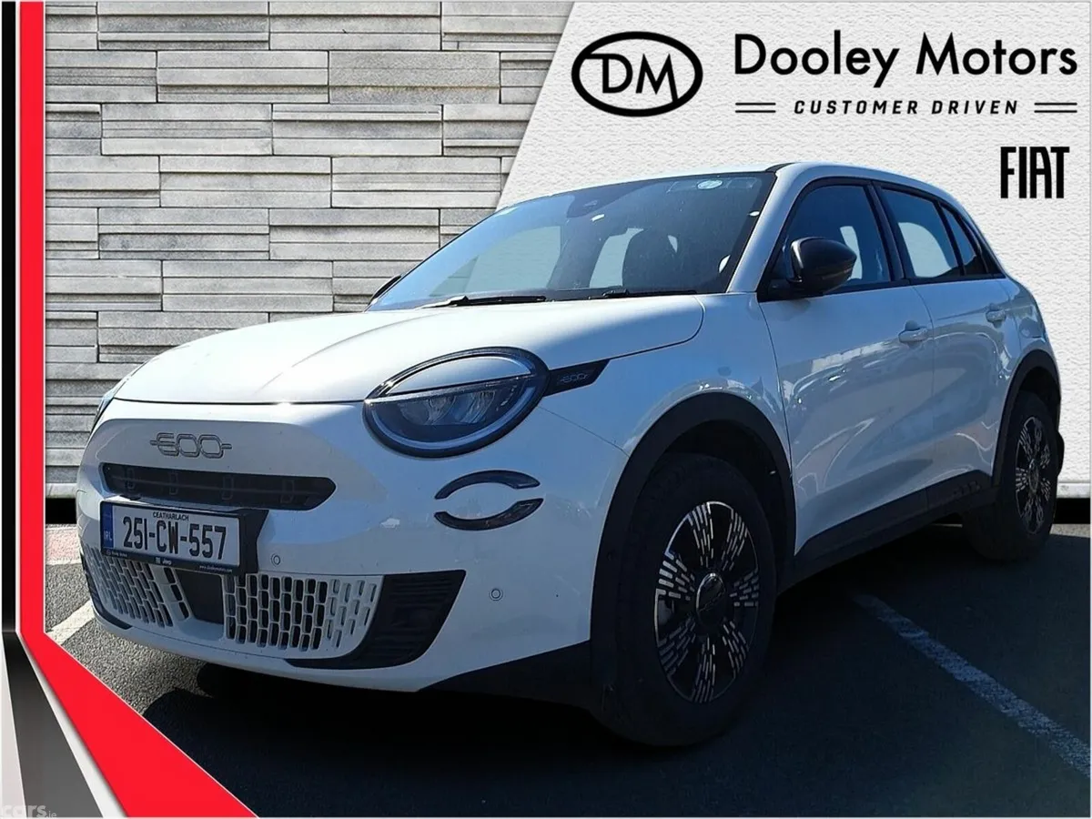 Fiat 600 Hatchback, Petrol Hybrid, 2025, White