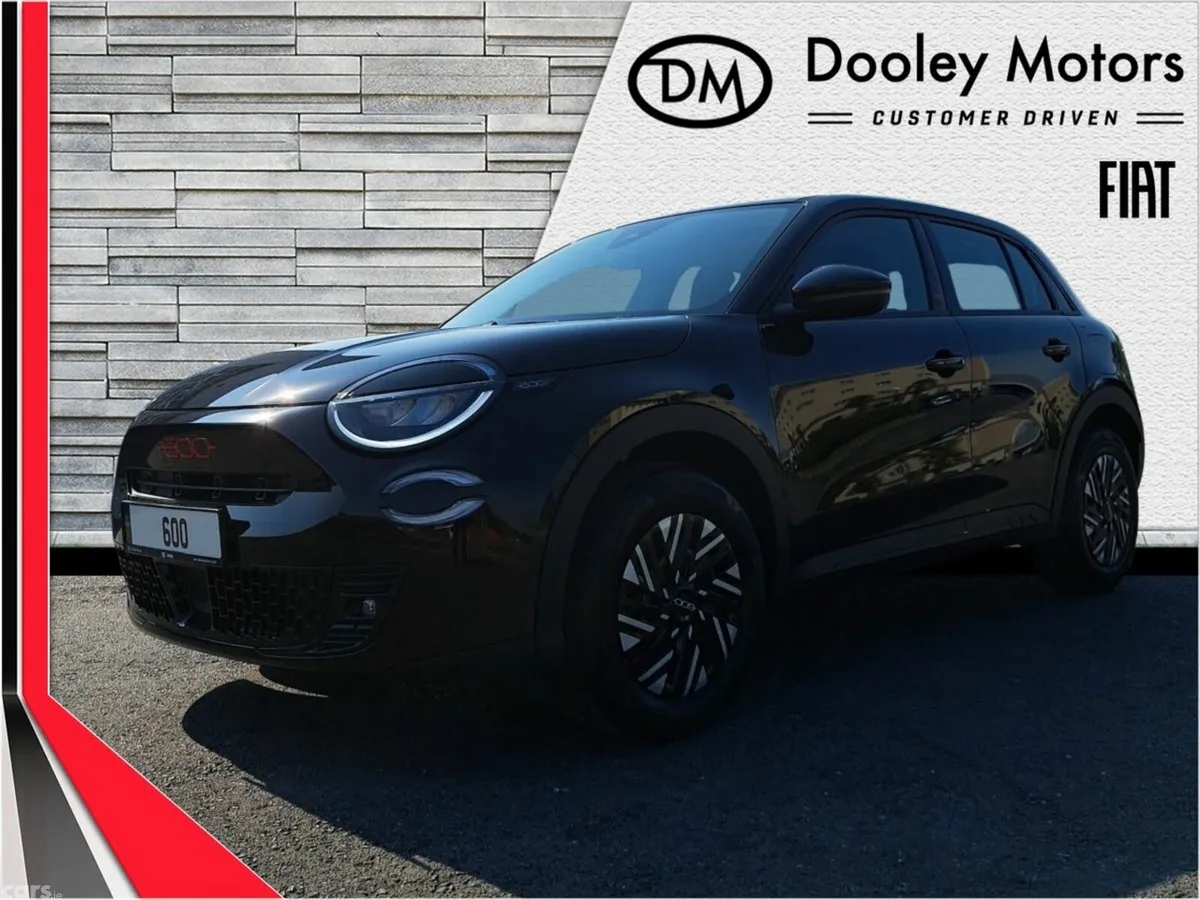 Fiat 600 Hatchback, Electric, 2025, Black