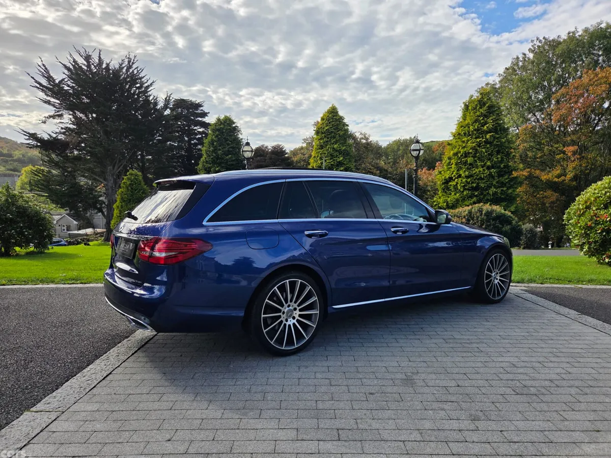 Mercedes-Benz C-Class Estate, Petrol Hybrid, 2020, Blue