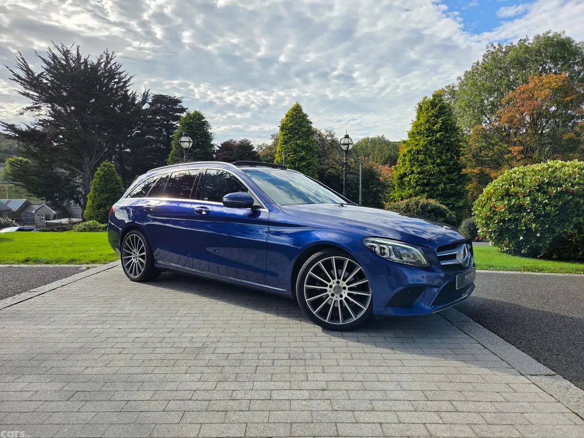 Mercedes-Benz C-Class Estate, Petrol Hybrid, 2020, Blue