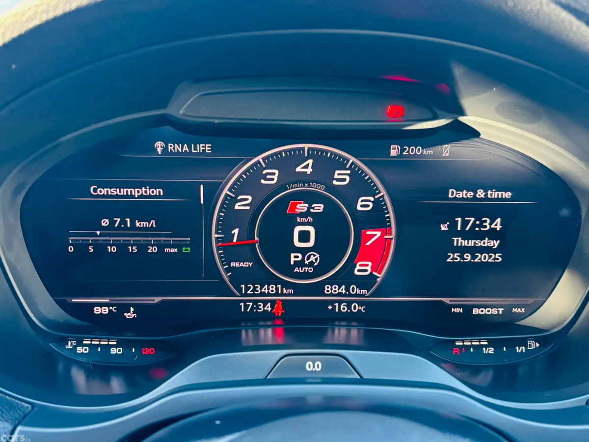 Audi S3 Saloon, Petrol, 2017, Red