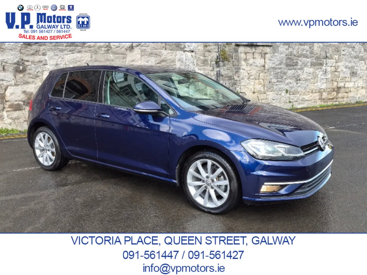 Volkswagen Golf Hatchback, Petrol, 2018, Blue