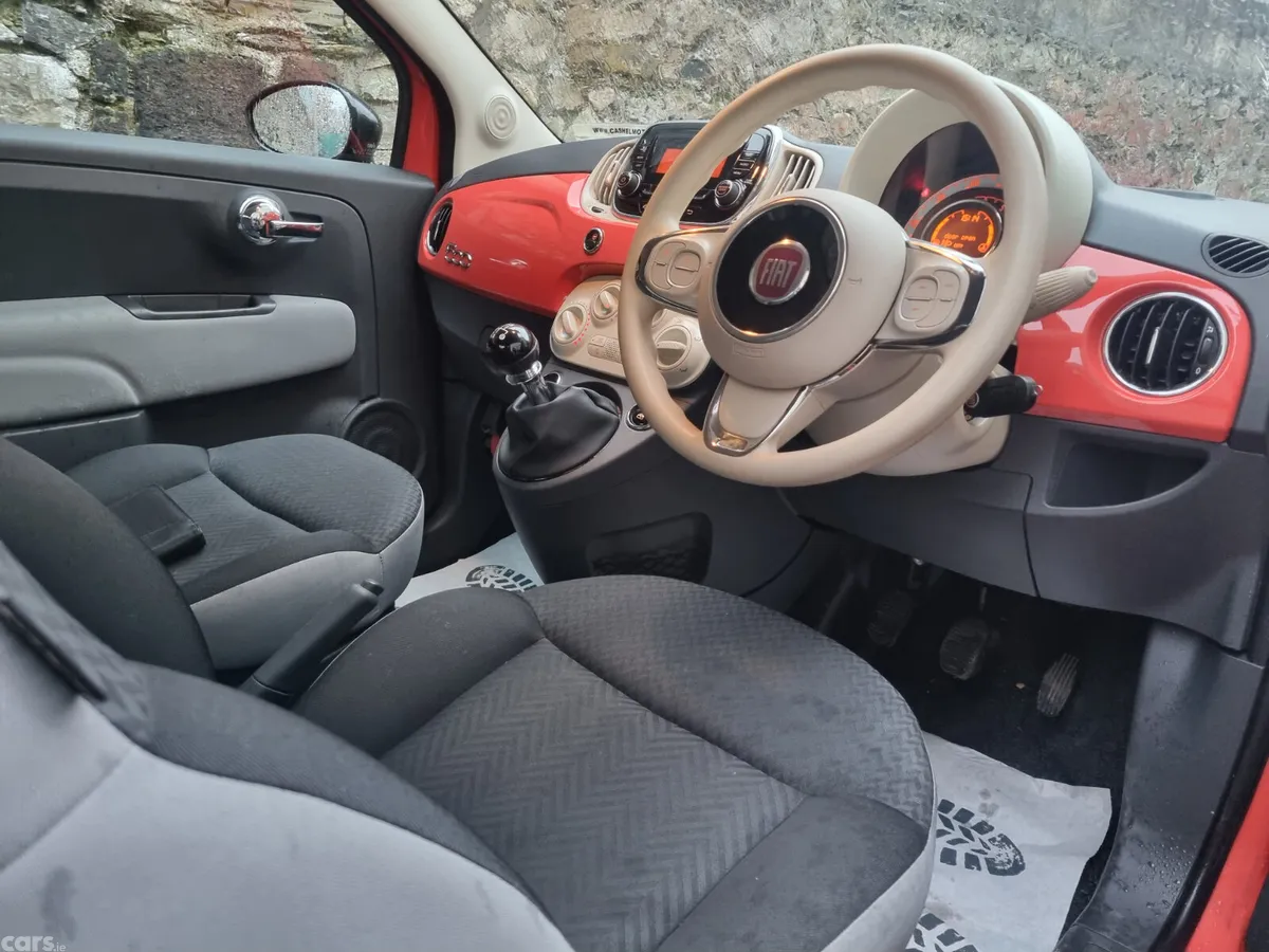 Fiat 500 Hatchback, Petrol, 2016, Pink