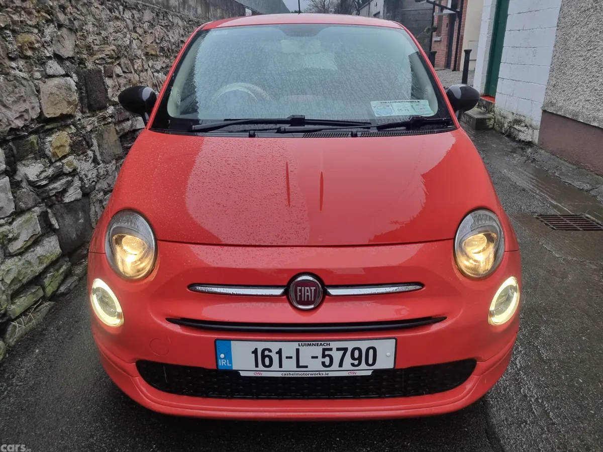 Fiat 500 Hatchback, Petrol, 2016, Pink