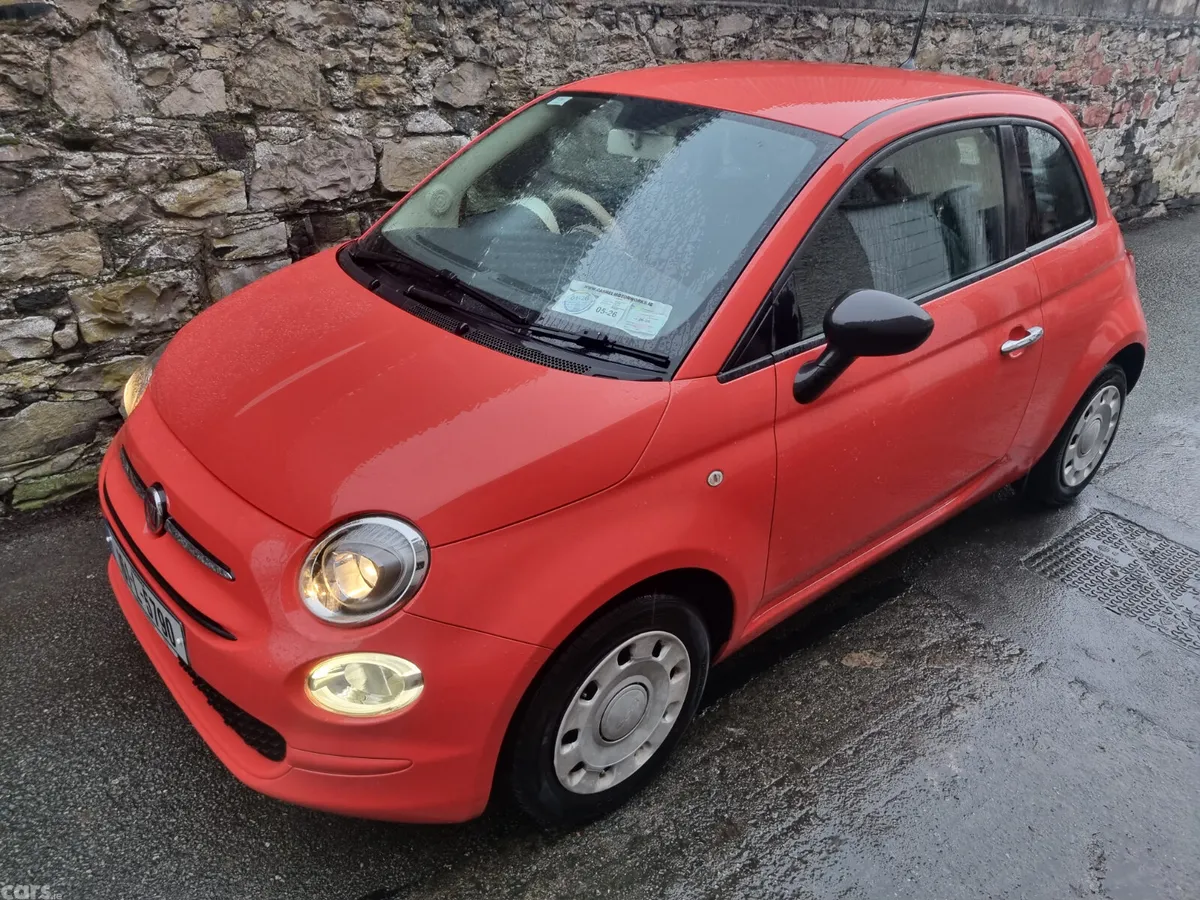 Fiat 500 Hatchback, Petrol, 2016, Pink