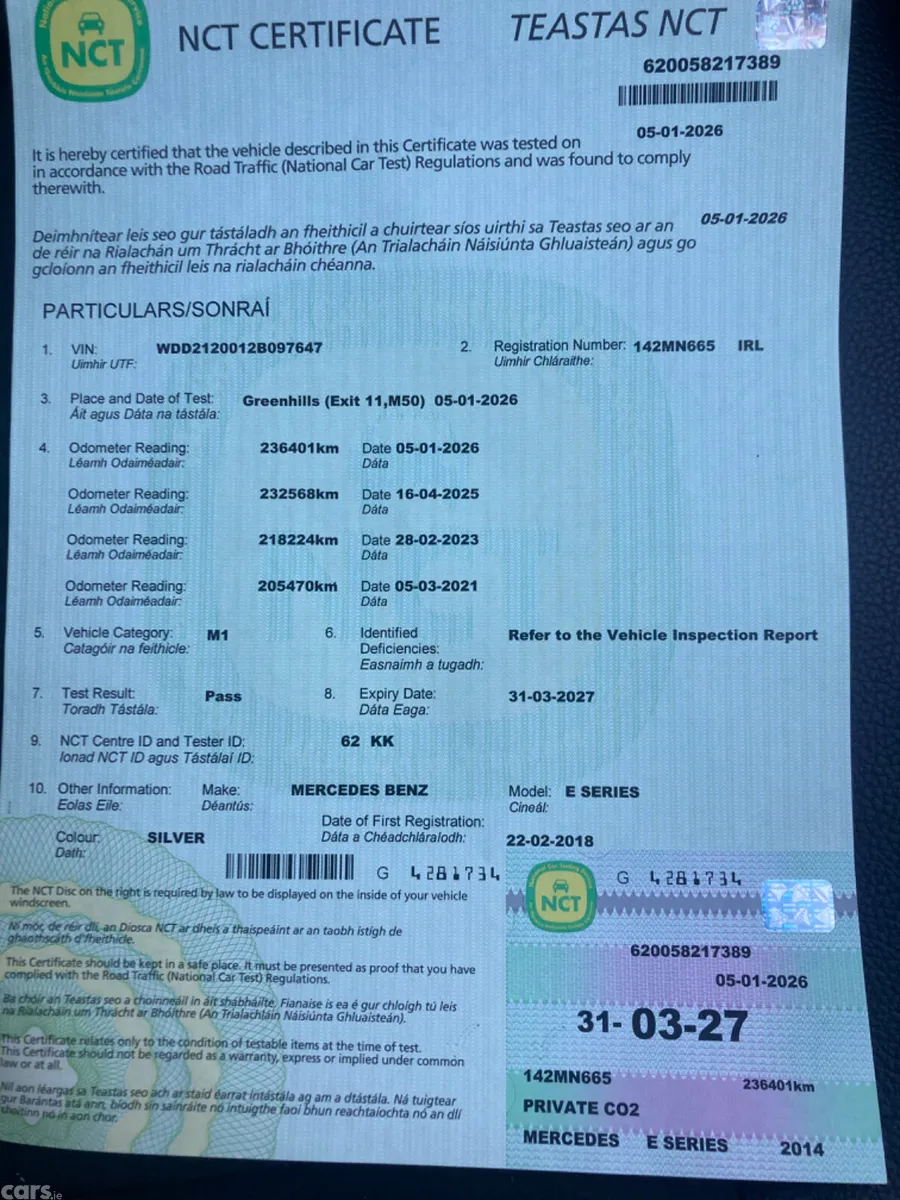 Mercedes-Benz E-Class Saloon, Diesel, 2014, Silver