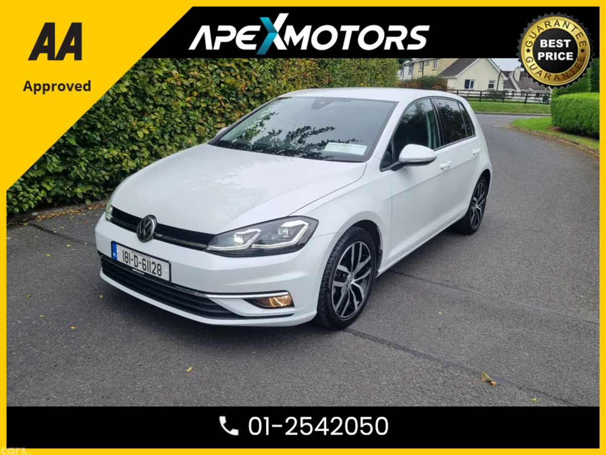 Volkswagen Golf Hatchback, Petrol, 2018, White