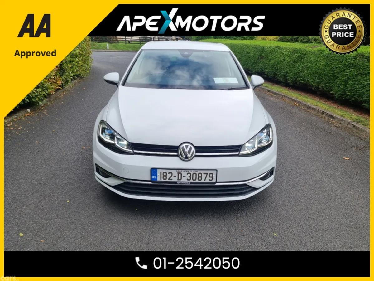 Volkswagen Golf Hatchback, Petrol, 2018, White