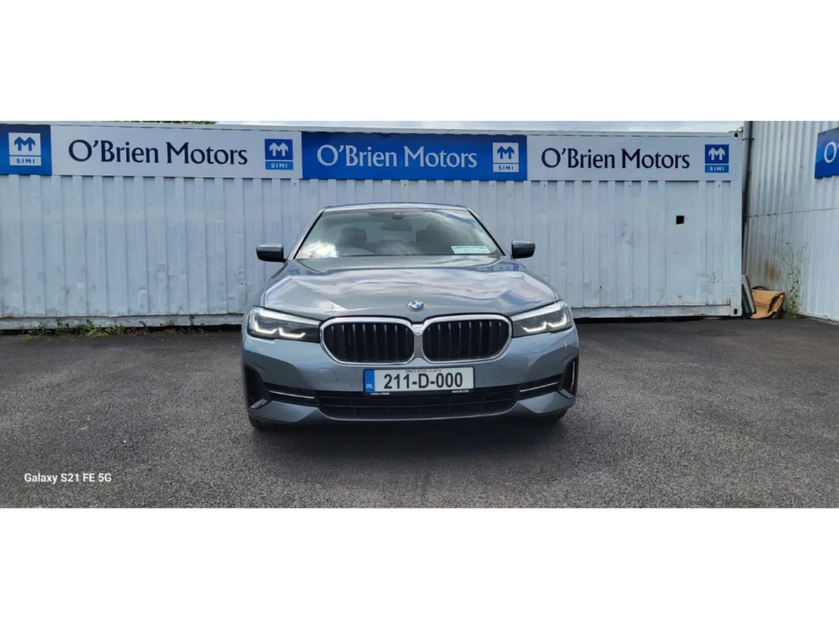 BMW 5-Series Saloon, Diesel Hybrid, 2021, Blue
