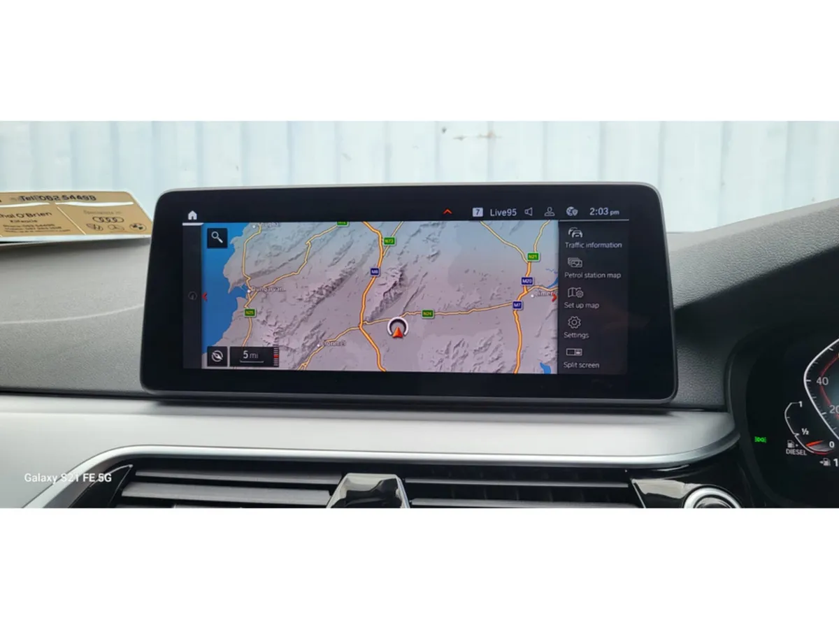 BMW 5-Series Saloon, Diesel Hybrid, 2021, Blue