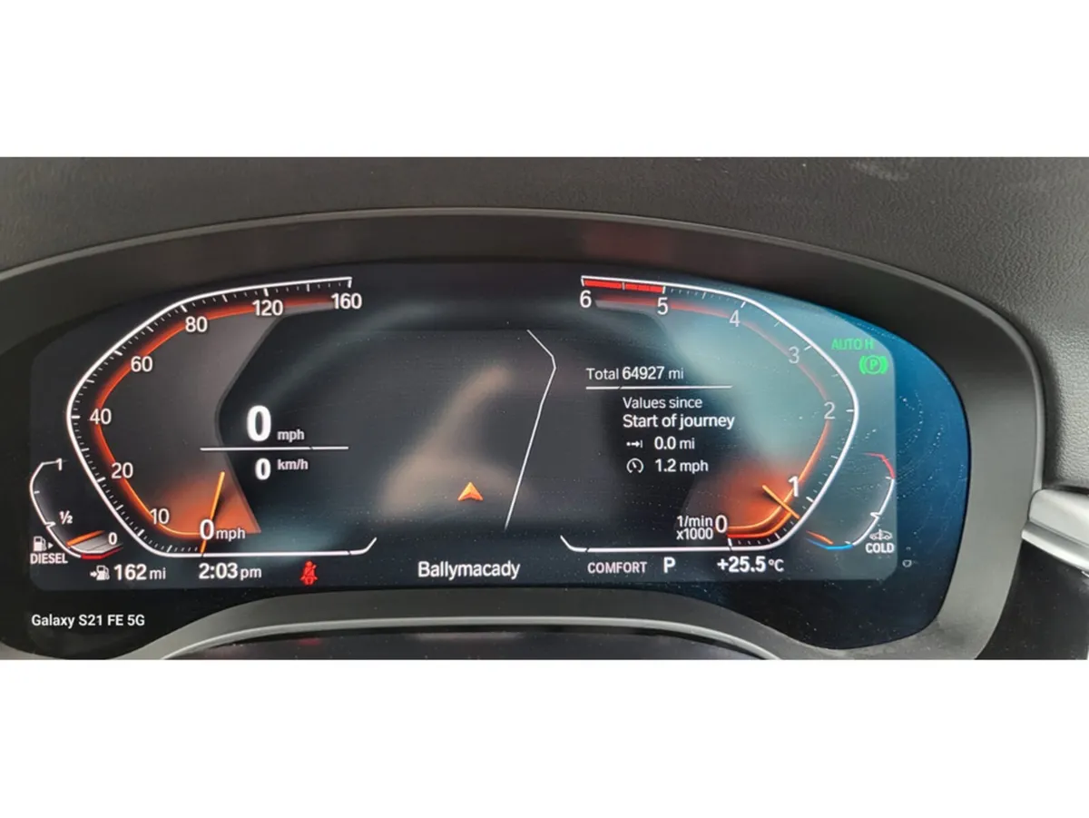BMW 5-Series Saloon, Diesel Hybrid, 2021, Blue