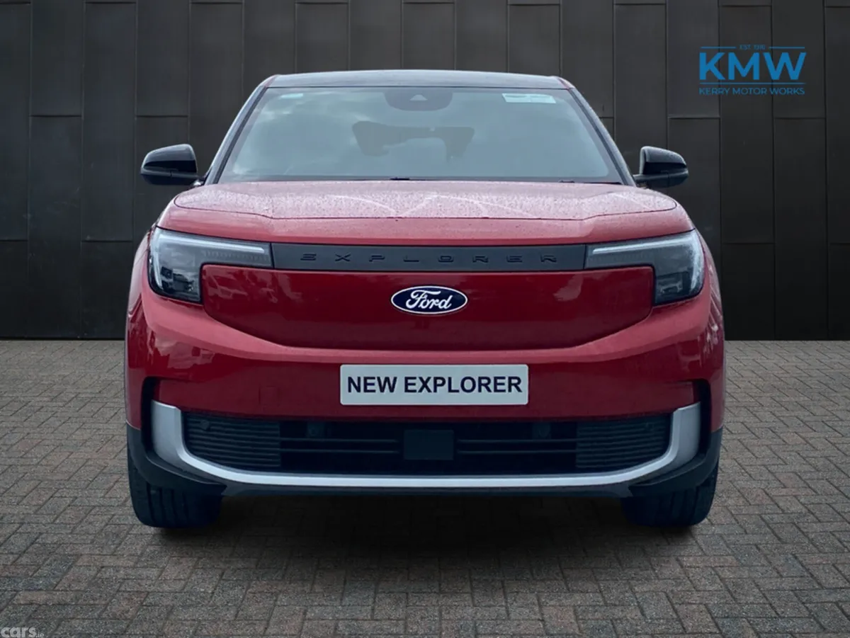 Ford Explorer SUV, Electric, 2026, Red