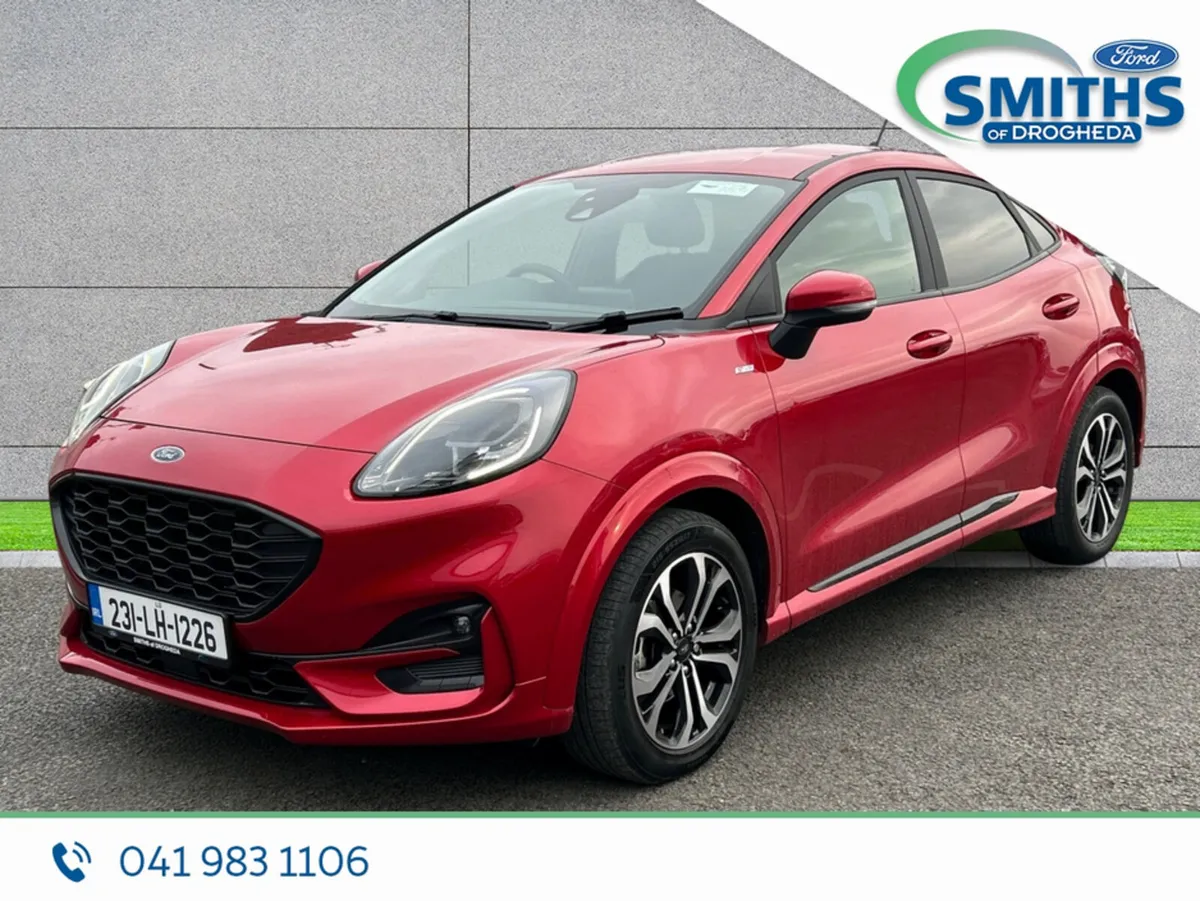Ford Puma MPV, Petrol Hybrid, 2023, Red