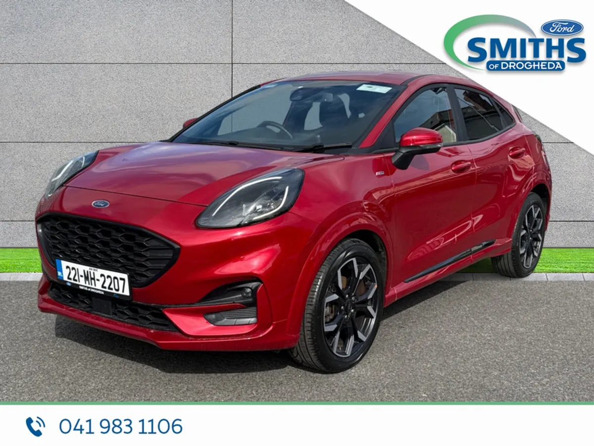 Ford Puma MPV, Petrol Hybrid, 2022, Red