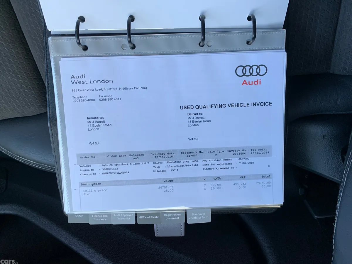 Audi A5 Hatchback, Petrol, 2018, Grey