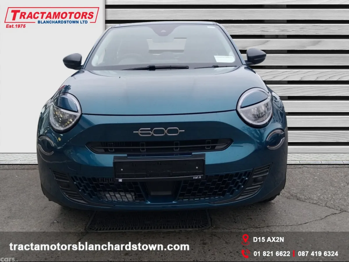 Fiat 600 Hatchback, Petrol Hybrid, 2026, Green
