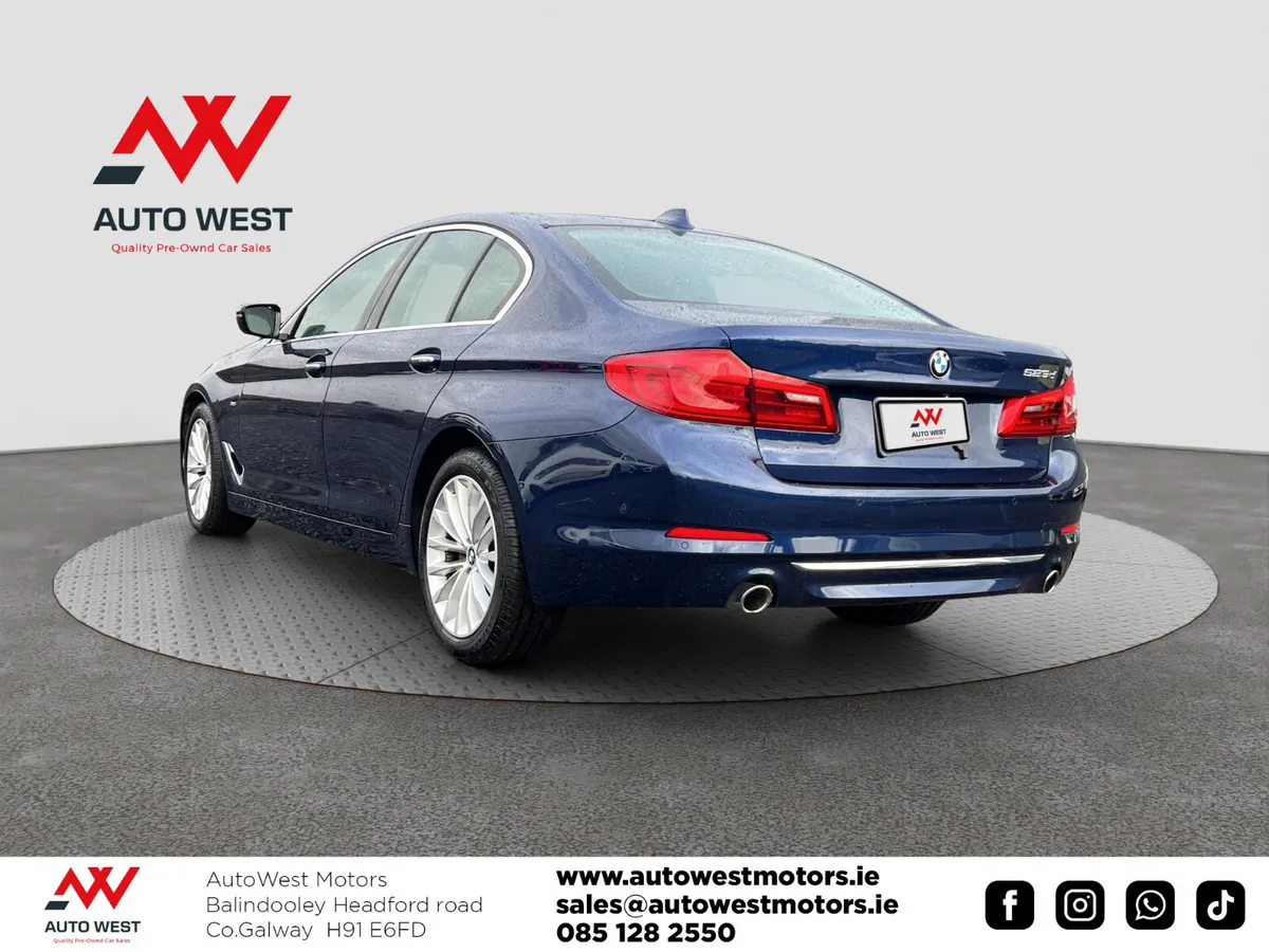 BMW 5-Series Saloon, Diesel, 2017, Blue