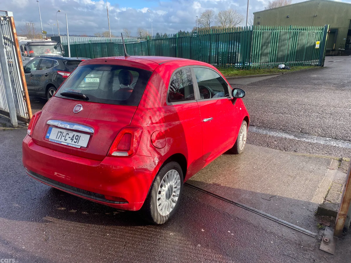 Fiat 500 Hatchback, Petrol, 2017, Red