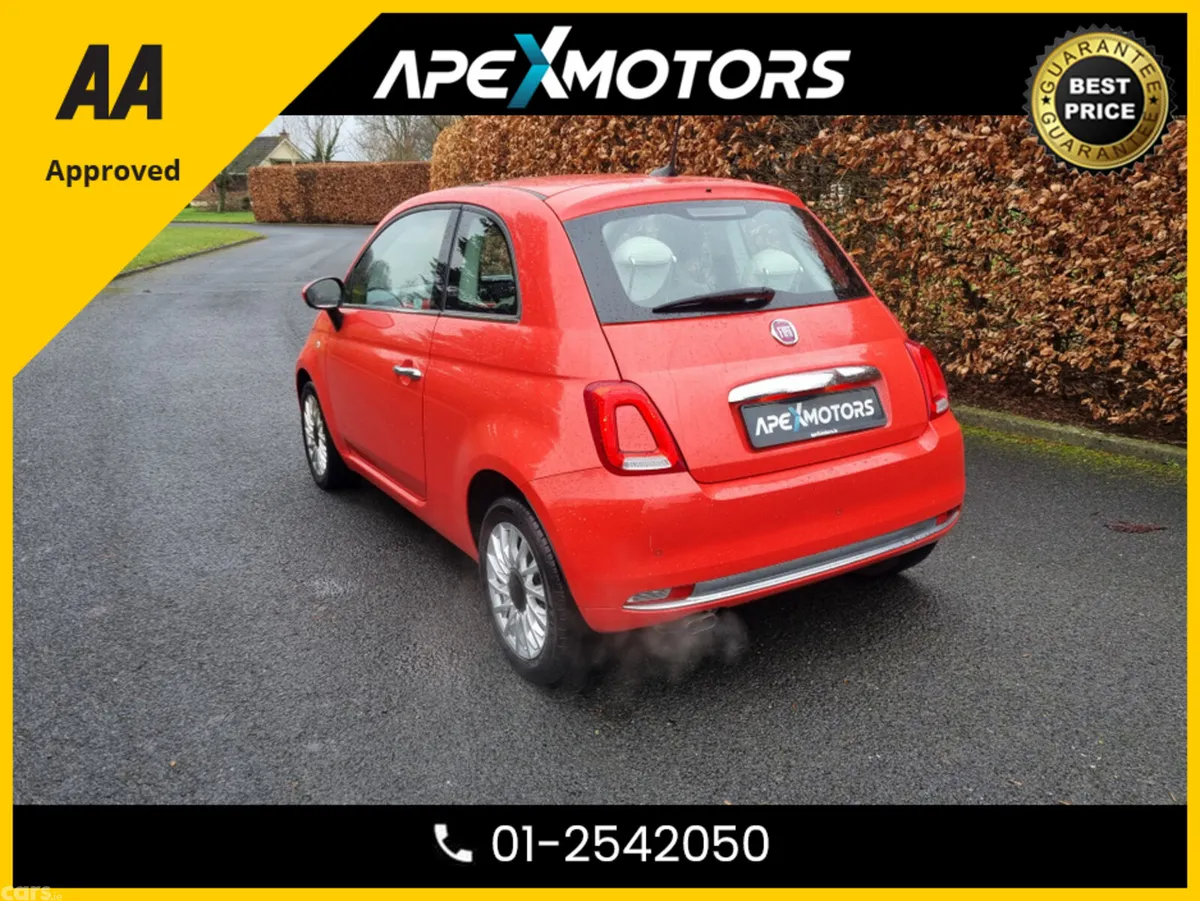 Fiat 500 Hatchback, Petrol, 2017, Pink