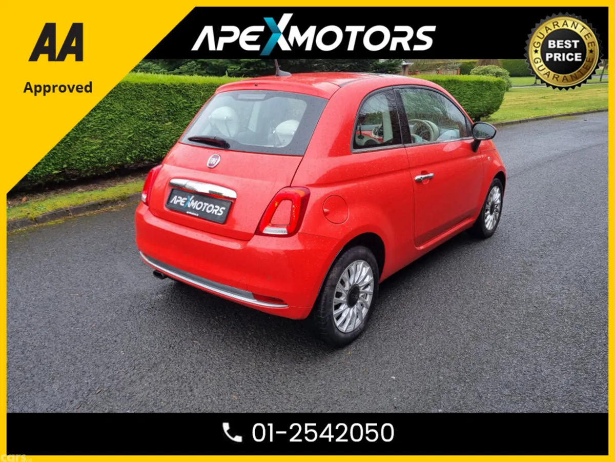 Fiat 500 Hatchback, Petrol, 2017, Pink