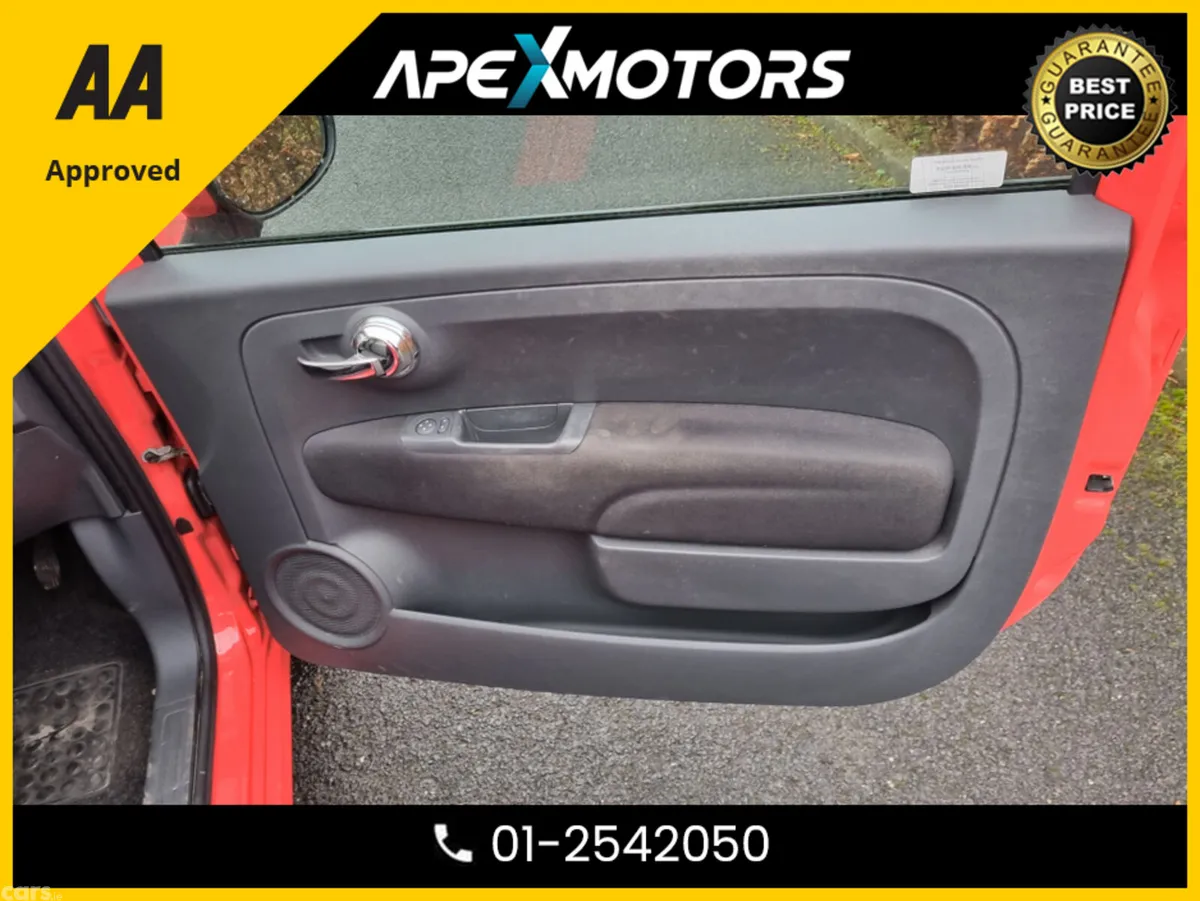 Fiat 500 Hatchback, Petrol, 2017, Pink