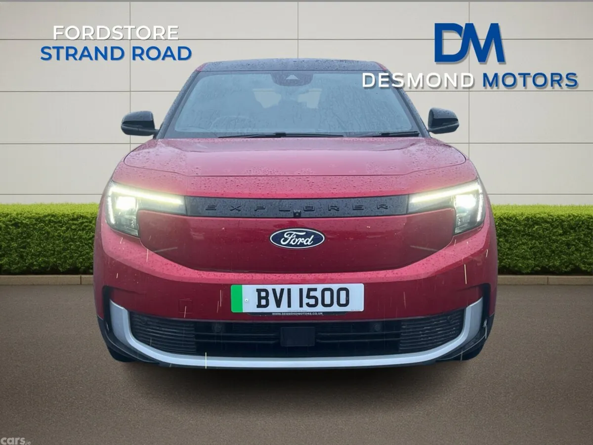 Ford Explorer SUV, Electric, 2025, Red
