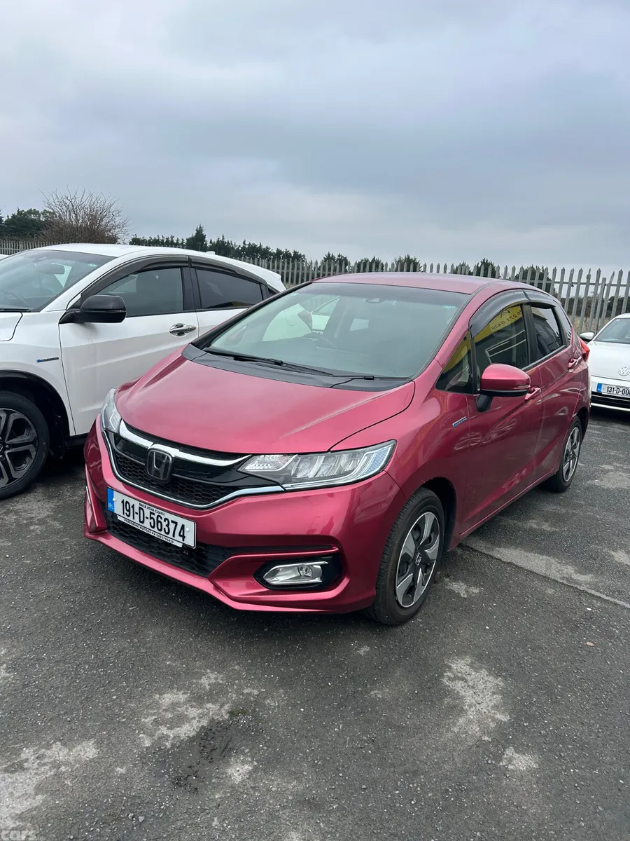 Honda Fit Hatchback, Petrol Hybrid, 2019, Red