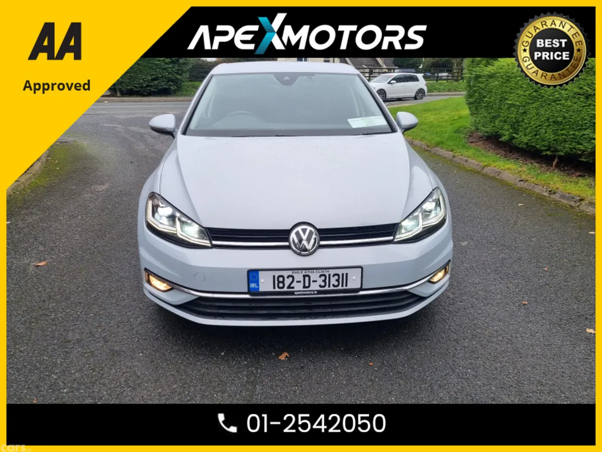 Volkswagen Golf Hatchback, Petrol, 2018, White