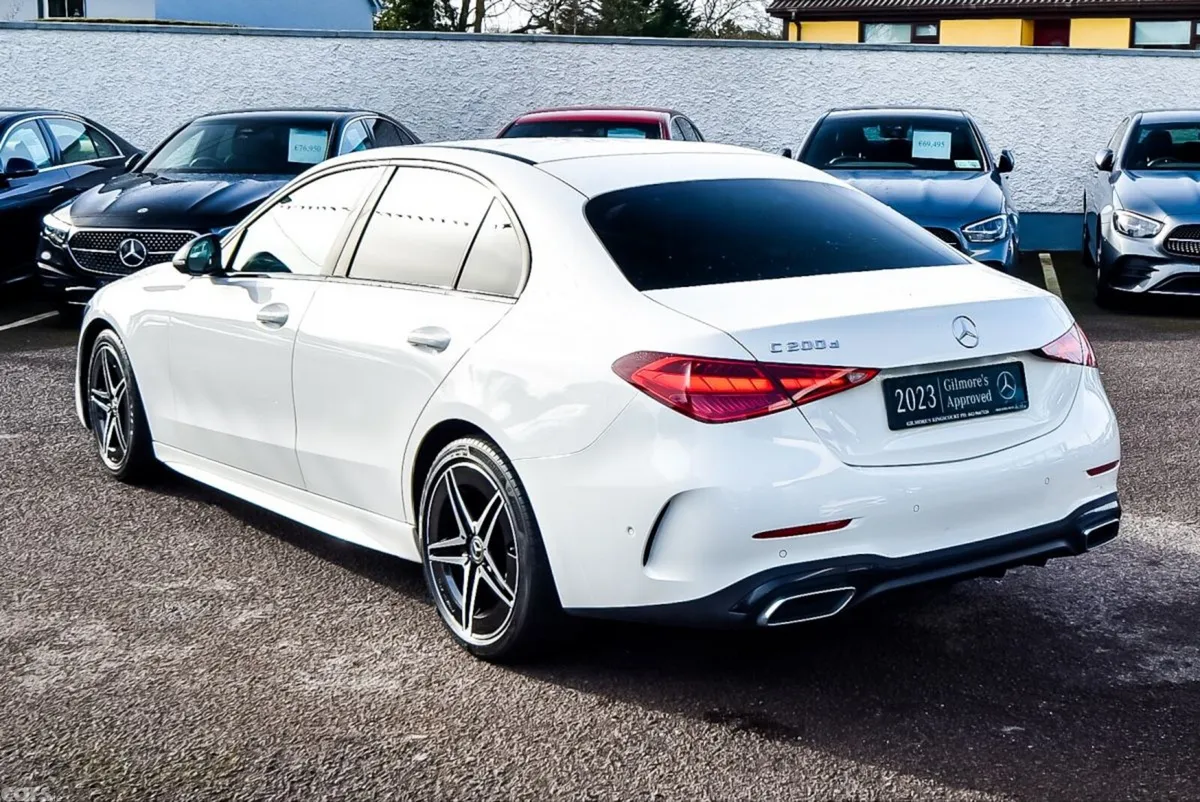 Mercedes-Benz C-Class Saloon, Diesel Hybrid, 2023, White
