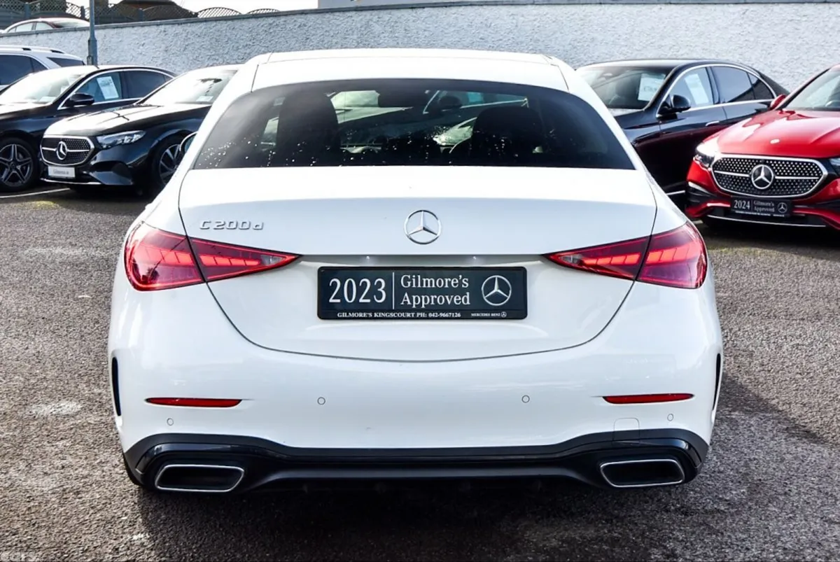 Mercedes-Benz C-Class Saloon, Diesel Hybrid, 2023, White