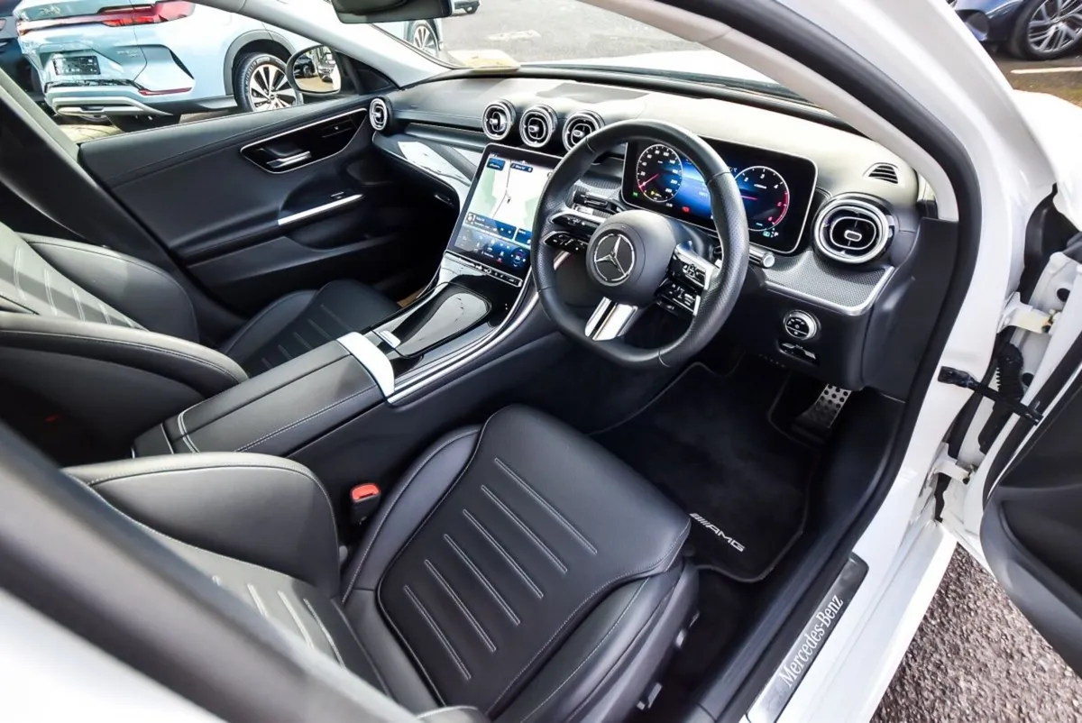 Mercedes-Benz C-Class Saloon, Diesel Hybrid, 2023, White