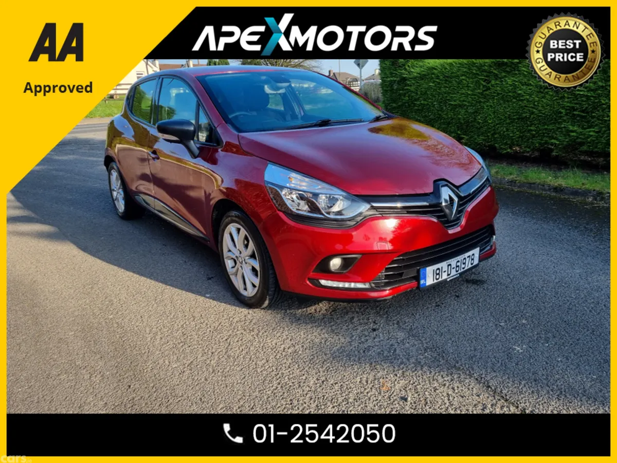 Renault Clio Hatchback, Petrol, 2018, Red