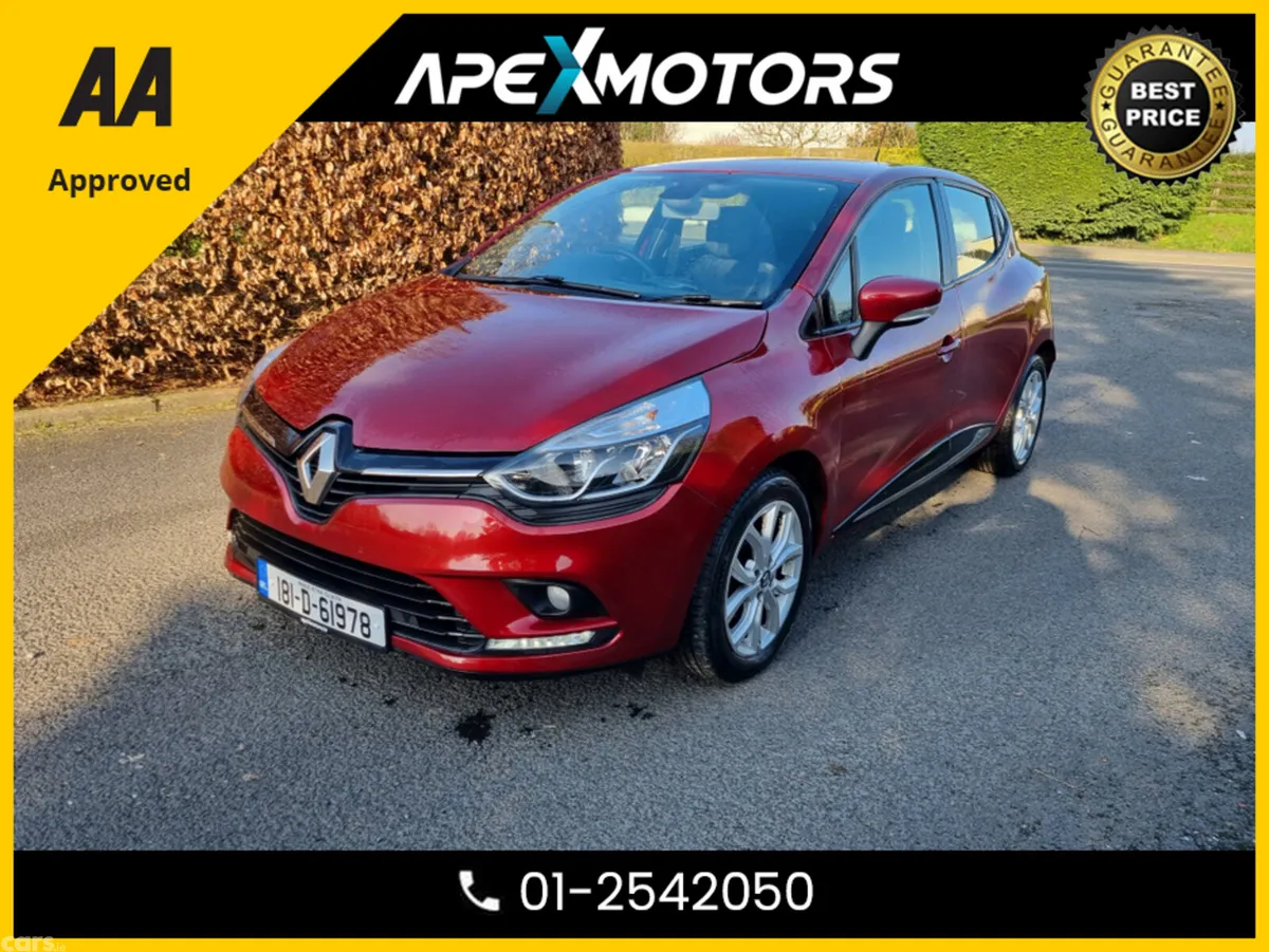 Renault Clio Hatchback, Petrol, 2018, Red