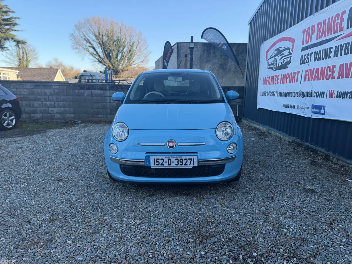 Fiat 500 Hatchback, Petrol, 2015, Blue